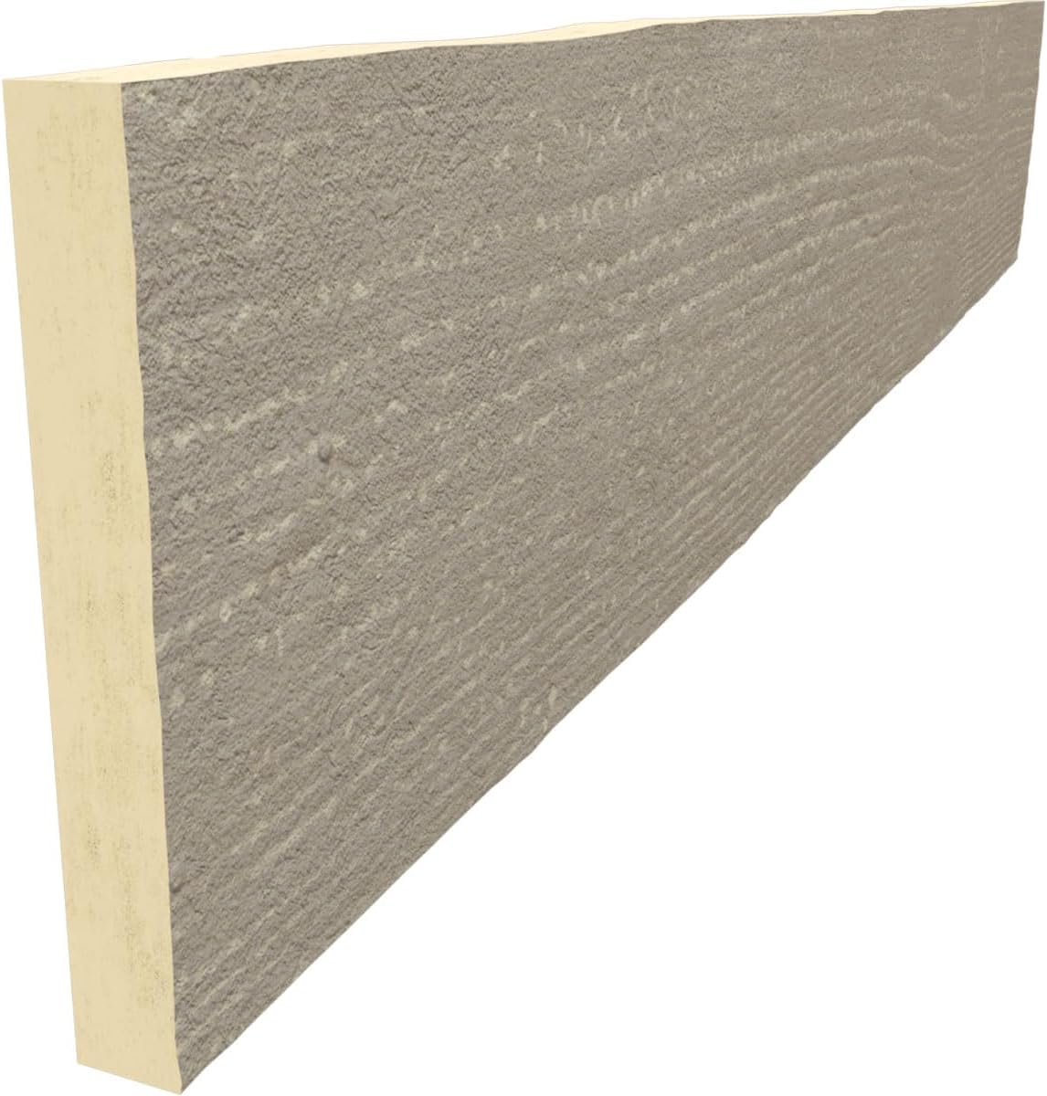 Ekena Millwork BMRSS1C0060X010X072CA 1-Sided Rough Sawn Endurathane Plank Faux Wood Beams, 6-in. L, Cashmere