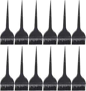 Gatuida Escova de tintura de cabelo, pacote com 12 pincéis para tintura de cabelo, escova de tintura de cabelo para aplicar a cor do cabelo, pincéis de cor para salão de cabelos, escova para tingir o cabelo, pincel de cor para tingir o cabelo, ferramentas de tingimento