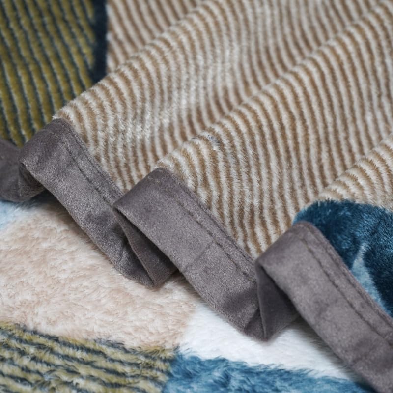 Image of Florida Hazel Fleece Double Size Blankets Super Soft Flannel Fuzzy Blanket for Double Bed with Custom Prints 240 x 245 cm