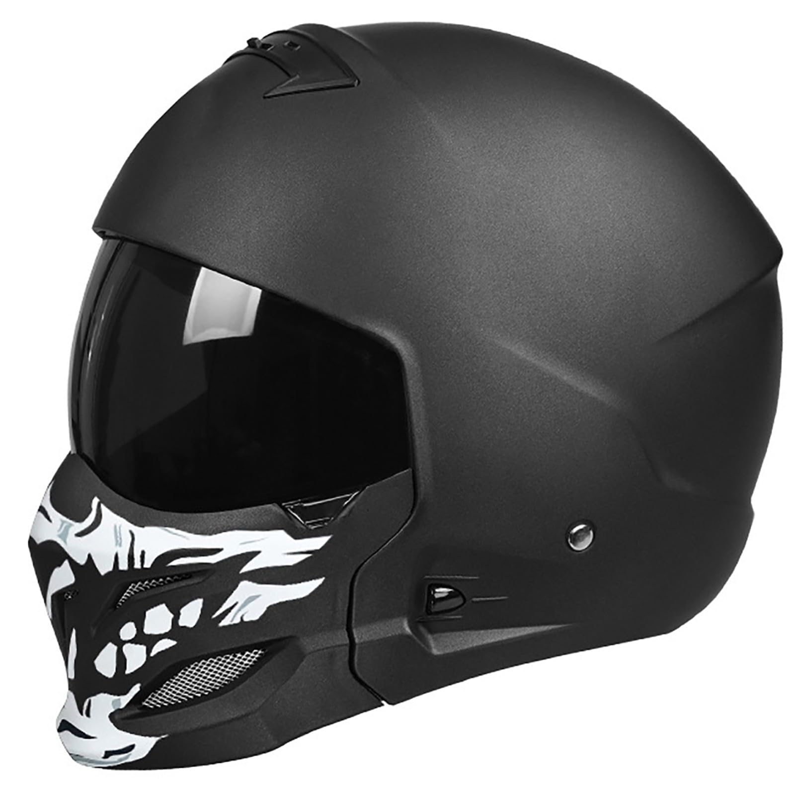 Casco Integrale Da Moto, Casco Da Moto Aperto Per Scooter, Ciclomotore, Cruiser, Caschi Da Moto Vintage Per Uomini E Donne Adulti, Omologato ECE 22.05