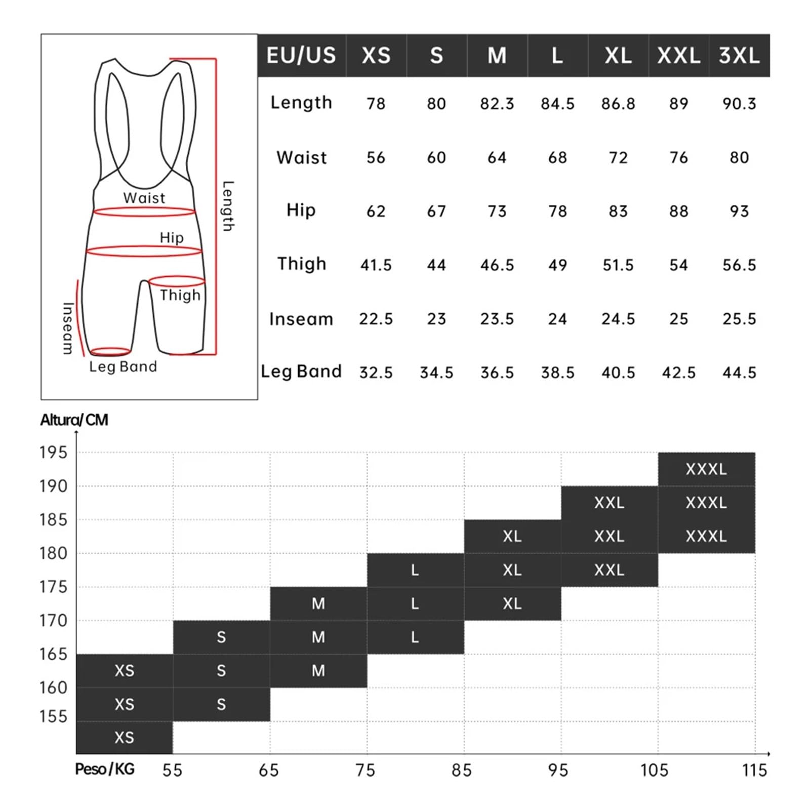 Pantaloncini da Ciclismo Classici Uomo, Pantaloni Bici con Bretelle, fondello