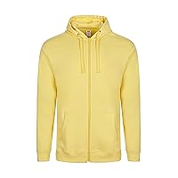 Mukua SF270U - Felpa unisex con zip e cappuccio, colore: Summer Yellow