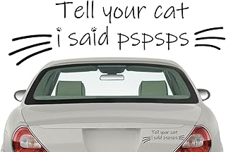 Diga seu gato que eu disse Pspsps Adesivo Para Carro - espelho carro Diga ao seu gato que eu disse Pspsps - Decalques carro à prova d'água para espelho retrovisor, janela Ngumms