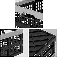 Vista 3 de Gainhope - Paquete de 3 cajas plegables de plástico de 15 L, cajas plegables apilables