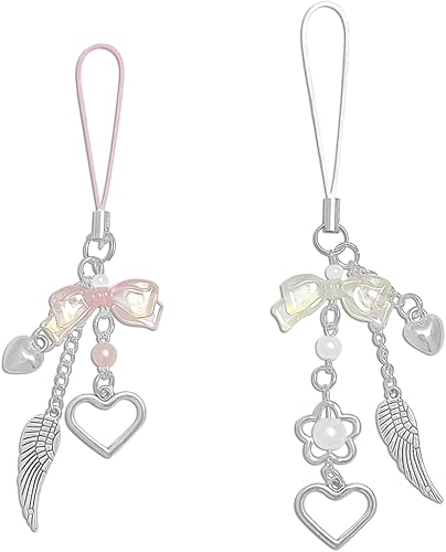 Miniatura 17 de Y2K Cute Phone Charms Set - Aesthetic Cherry,Flower, Butterfly & Star Cell Phone Straps, Kawaii PhoneAccessories for Bag Keychain, AirPods, Camera