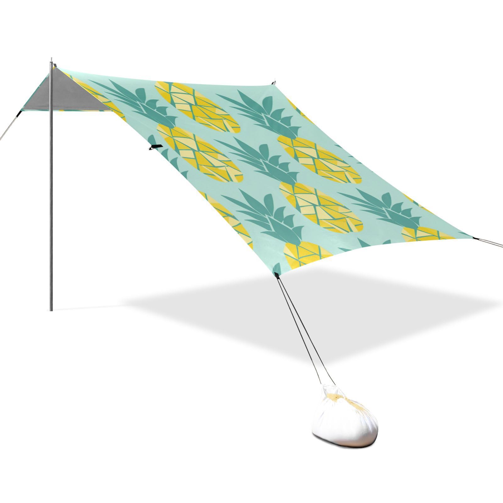 Tente de plage UPF50 Ananas Chartreuse abri soleil de haute qualité