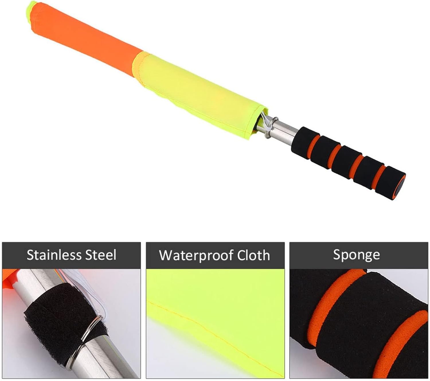 2PCS 18IN Flag Soccer Linesman Flag Soccer Referee Flags | Red and Yellow Referee Flags Suitable for Football and Hockey Training and Competitions