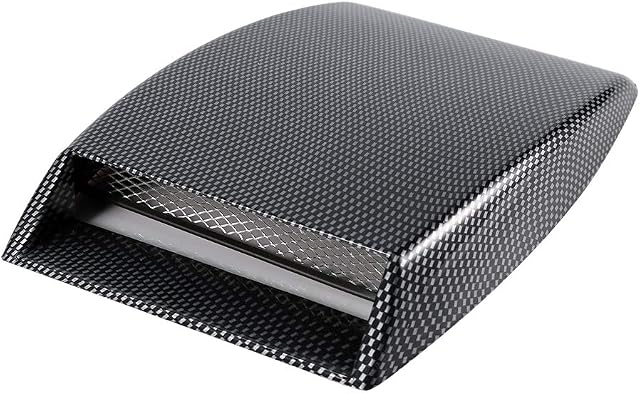 Air Flow Intake Bonnet Vents For Cars, MAGT Universal Car Air Flow Intake Scoop Turbo Bonnet Vent Cover Sticker Hood Black 4 Colour
