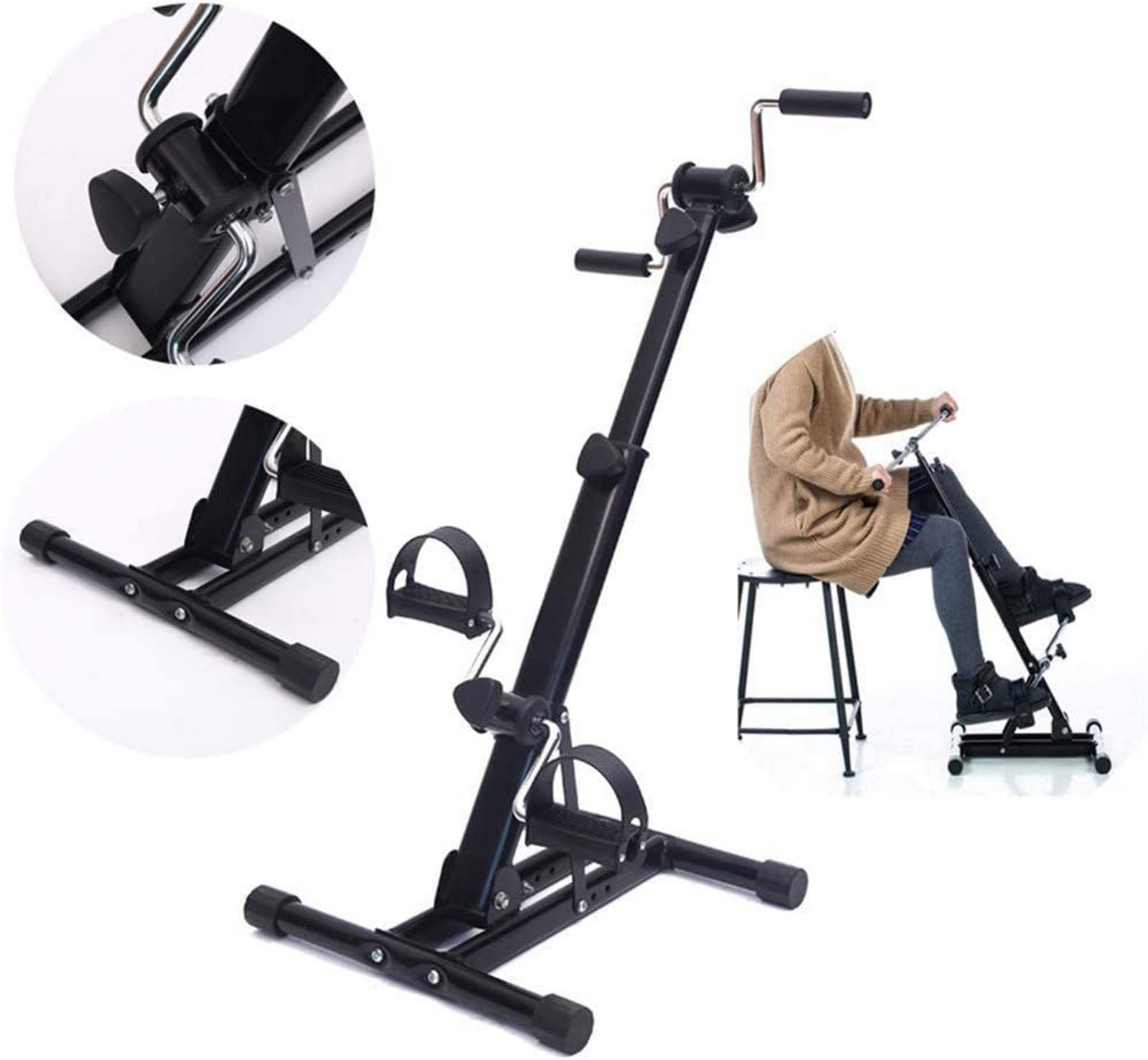 Przenośny do ćwiczeń elektryczny stacjonarny rower stacjonarny, regulowany opór ćwiczenia fitness dla rąk i nóg, sprzęt rehabilitacyjny Mi