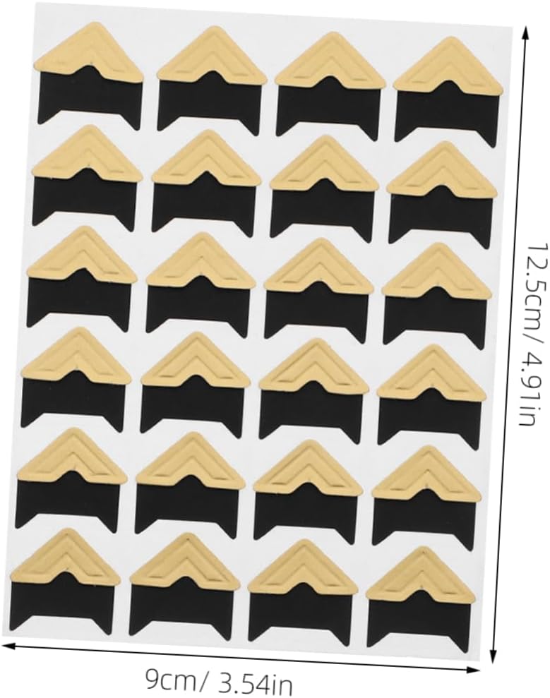 Artibetter 10pcs Self-Adhesive Photo Corners for Scrapbooking Album Stickers Adhesive Corner Stickers for Unique Photo Presentation Scrapbook and Diary