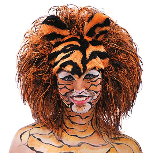 Carnival Toys 2785 - Pruik Tiger, zwart/geel