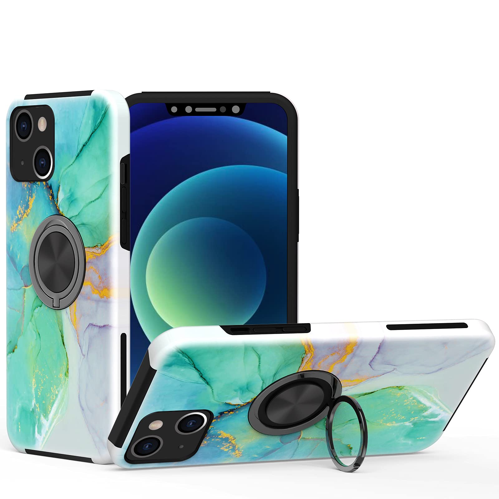 Iphone 13 Mini Case With Finger Loop Ponnky Magnetic Ring