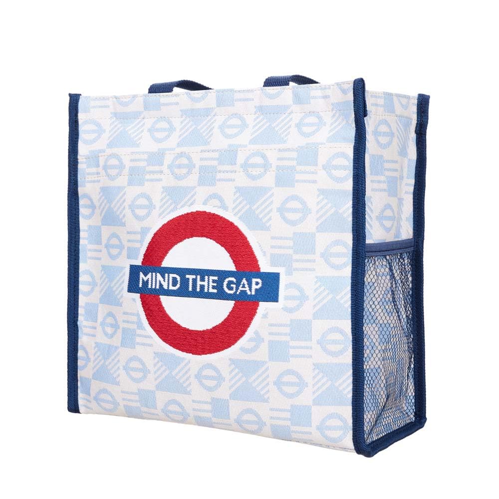 Signare Shopping Tote Bag with Zip, Bottle & Side Pockets, TfL Roundel Pop — image 1