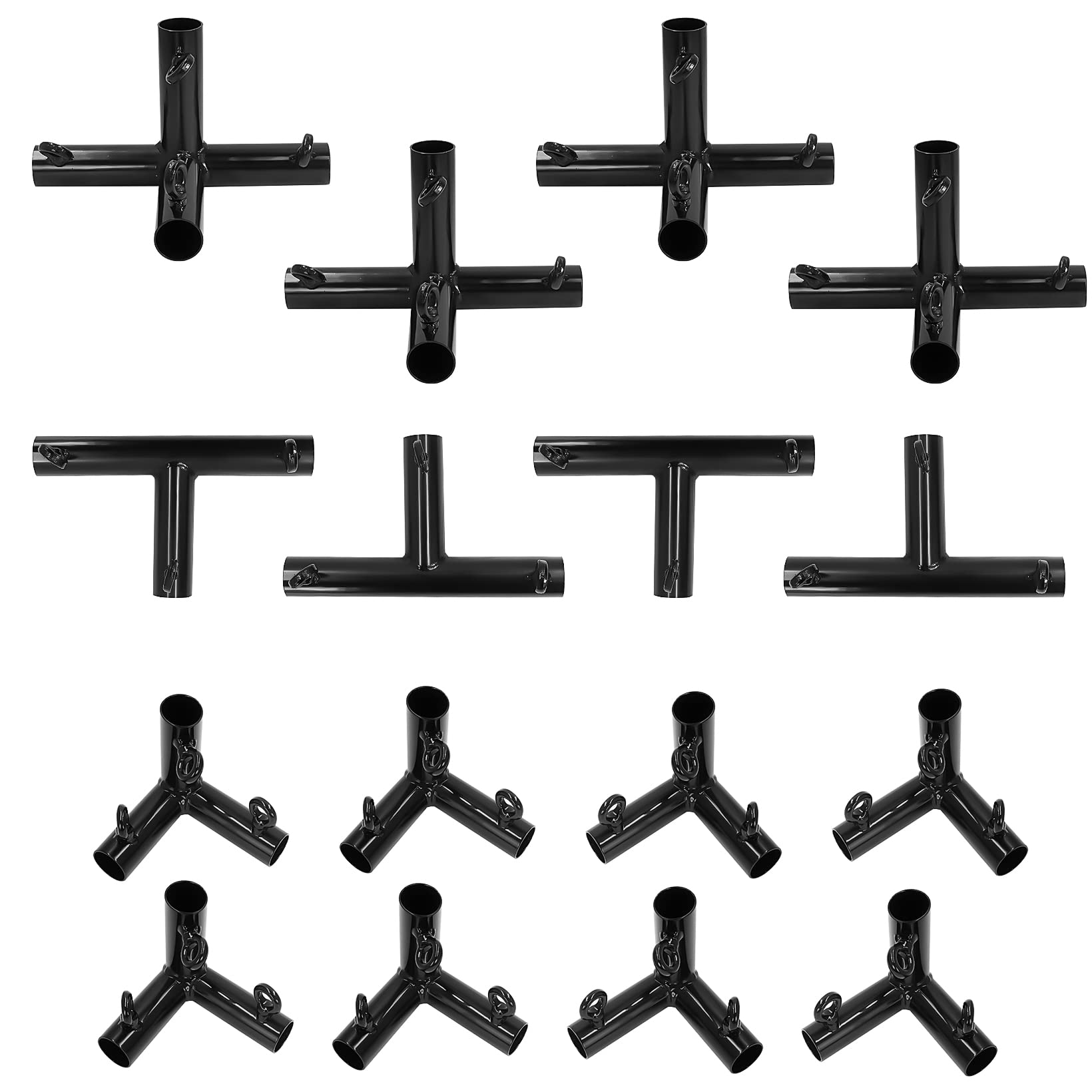 Aoneky 1 3/8 Inch Baseball Batting Cage Frame Corner Kit for 35ft Cage - Fits 1