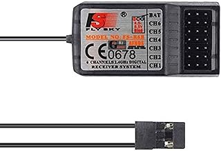 Xiangtat Flysky FS-R6B 2.4G 6CH Receiver - Radio Model Remote Control Receiver, Compatible with FS-I4 / FS-I6 / FS-I6X / FS-T6 / FS-I10 / FS-GT2E / FS
