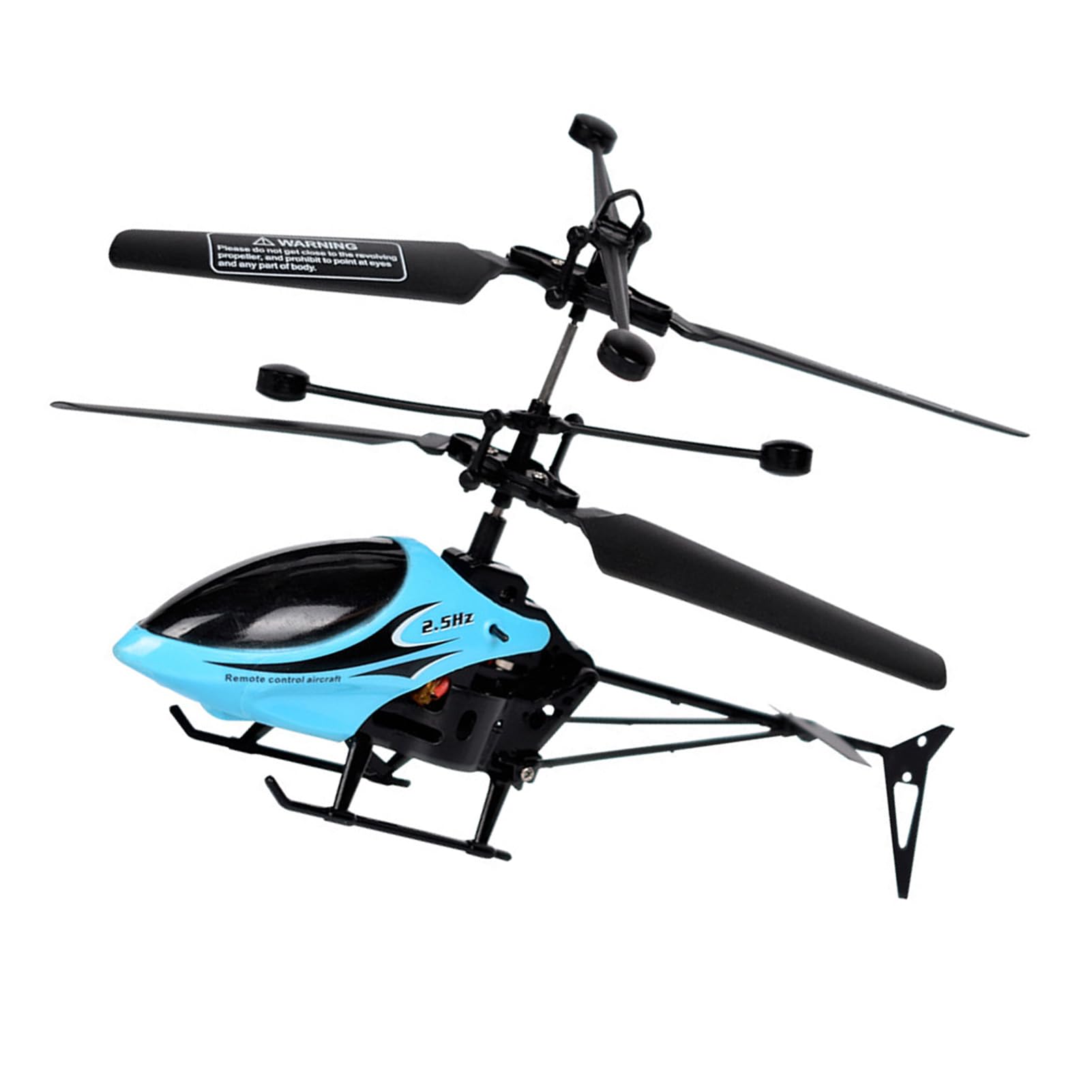 Jouet Hélicoptère RC pour Enfants, Vol Intérieur et Extérieur, Résistant aux Chutes, Télécommande avec Fonctions Bidirectionnelles (Bleue)