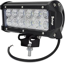 Safego 36W LED Work Light, Work Light, White with Mounting Hardware, 60° Wide Angle, Flood Light, 36W Compatible with 12V-24V, Waterproof, Dustproof, Earthquakeproof, LED Car Exterior Light,