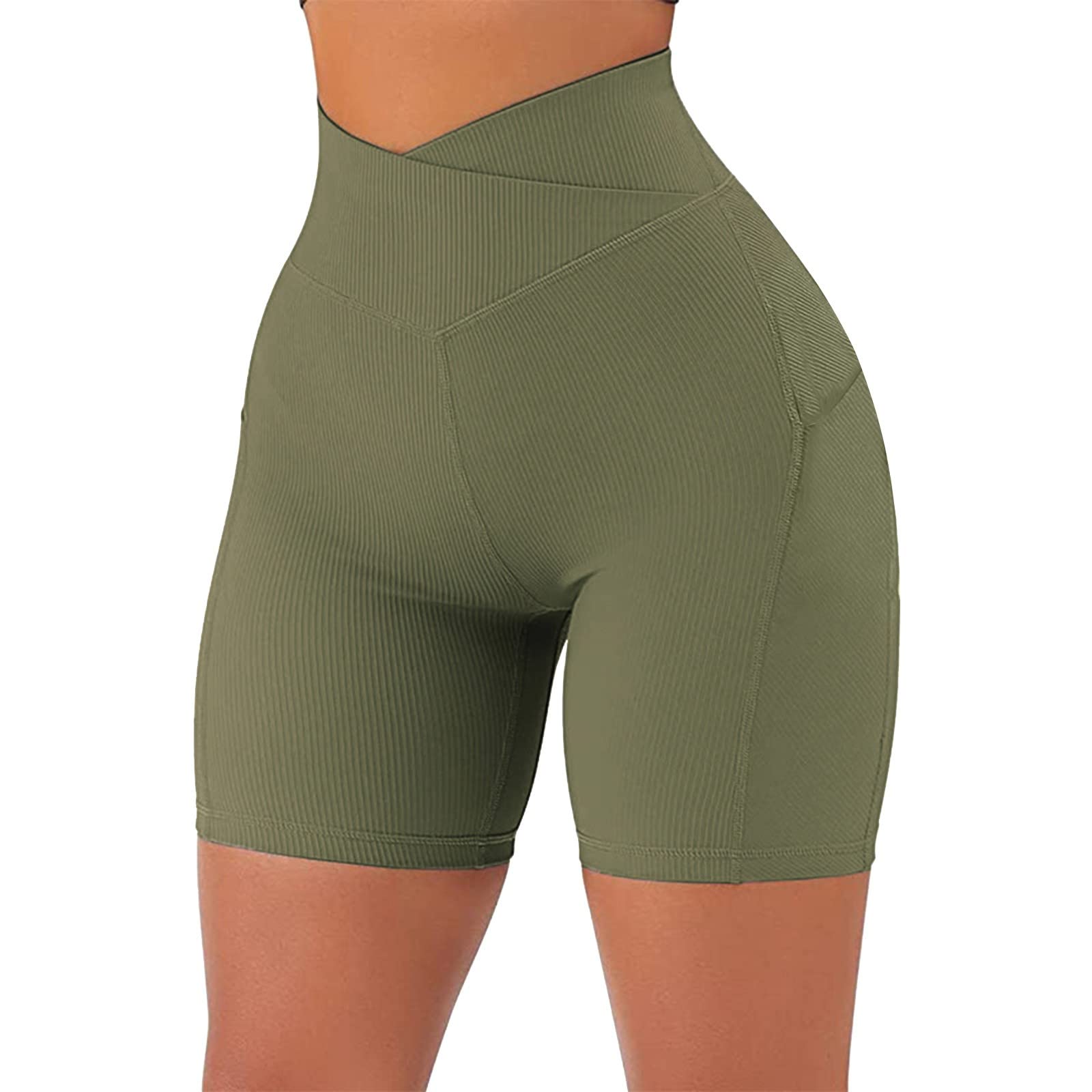 High Waisted Beach Shorts Butt Lift Athletic Womens Bike Shorts