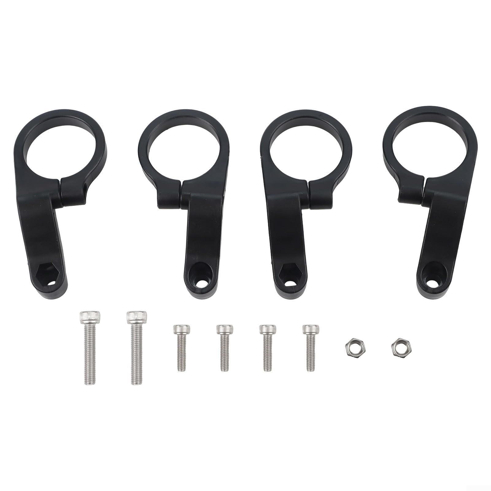 Headlight Mount Bracket for E-Bikes and Scooters ABS Build Adjustable for 31.8mm Handlebar Performance (2pack)