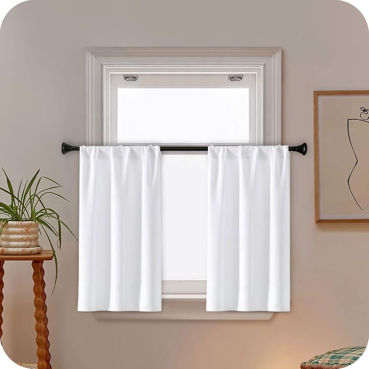 MRTREES Bathroom Curtains Window Waterproof Curtains For Bathroom