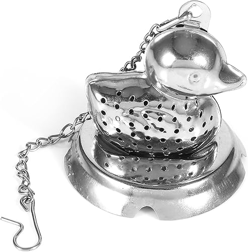 Colador de té, bola de té de acero inoxidable, para cocina, sala de estar, plateado