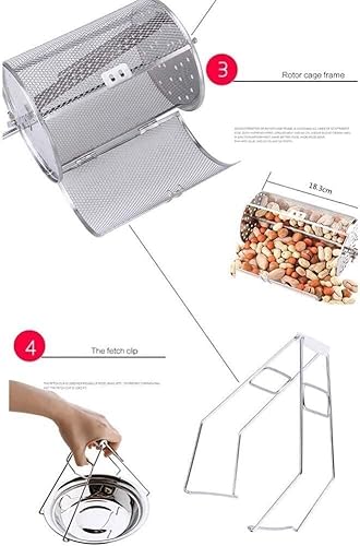 Miniatura 7 de Freidora de aire para el hogar, cocina sin aceite con temporizador automático y control de temperatura para una cocción saludable sin aceite y baja