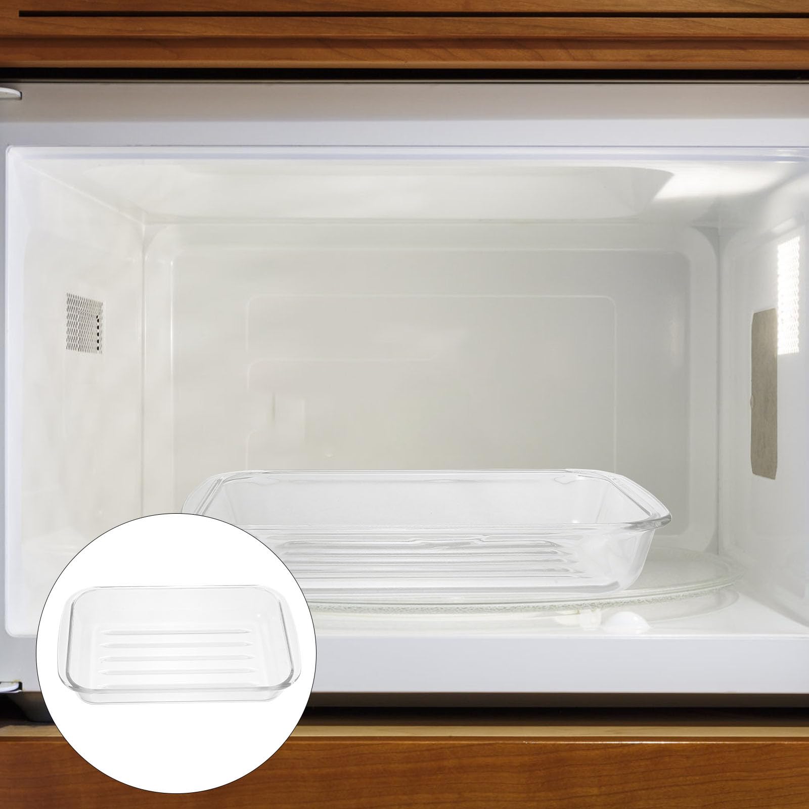 VALICLUD Plat à Four en Verre Trempé Transparent 1,5 L Grosse Capacité Résistant Haute Température pour Micro-ondes et Four Plat Ovale Multifonction la Cuisine Maison Cuisson Fromage Pâtes