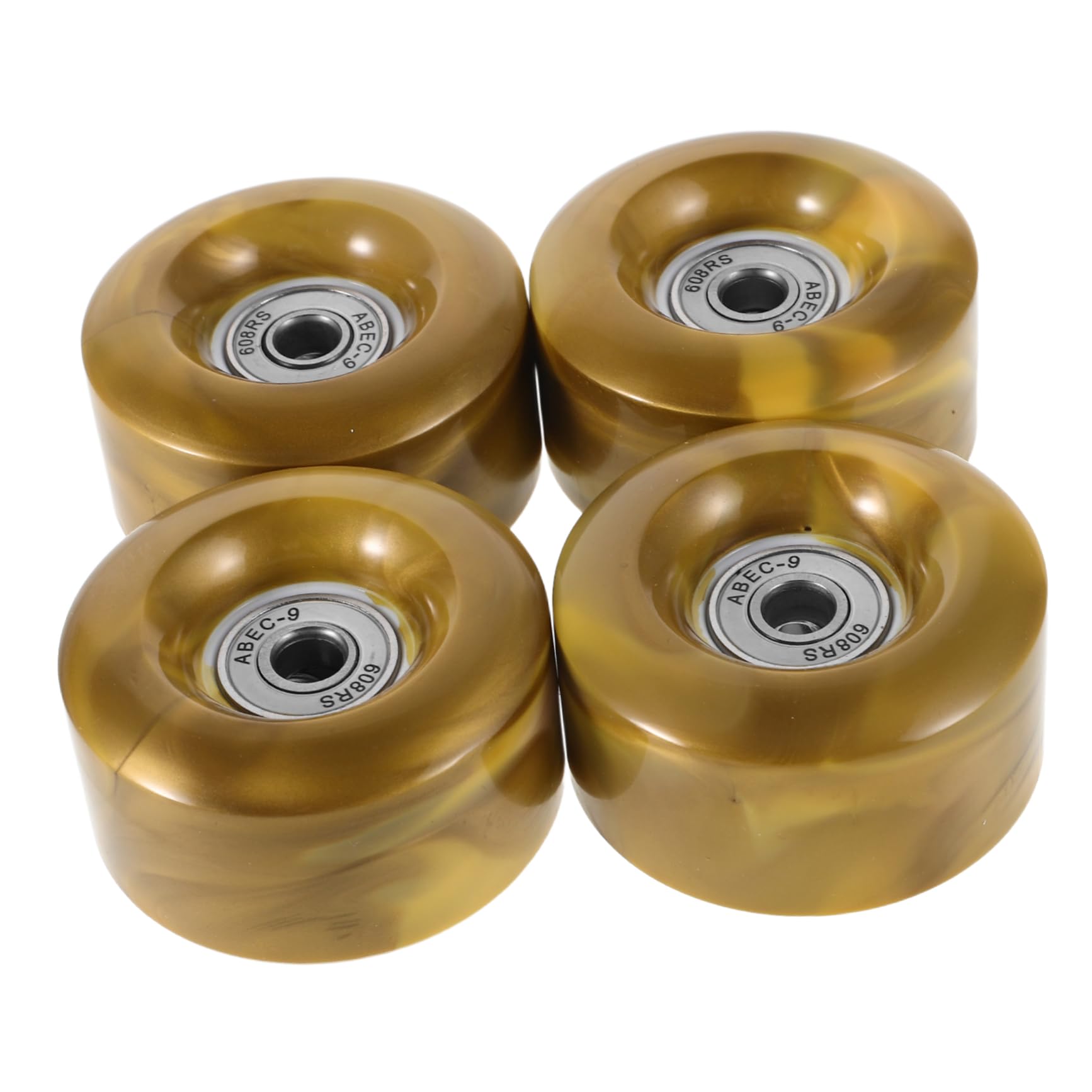 SUPVOX 4piezas Ruedas De Repuesto Unidades Para Patines Alta Elasticidad Exterior Interior