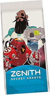Comprar Zenith: Secret Agents, Expansión de Juego de Mesa, 2 o 4 Jugadores, por Equipos, con Amigos, Familiar, para Parejas, Juego de Cartas, Robots, Planetas, Ciencia Ficción, Idioma Español, Edad +10 Años