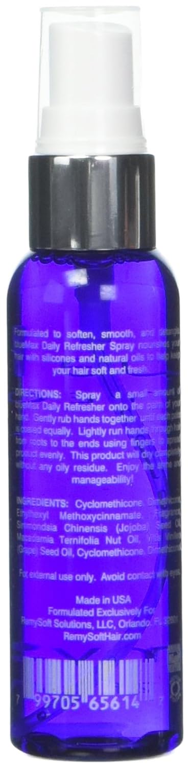 RemySoft blueMax Daily Refresher - Safe for Hair Extensions, Weaves and Wigs - Salon Formula Leave-in Conditioner - SCENTED - Image 2
