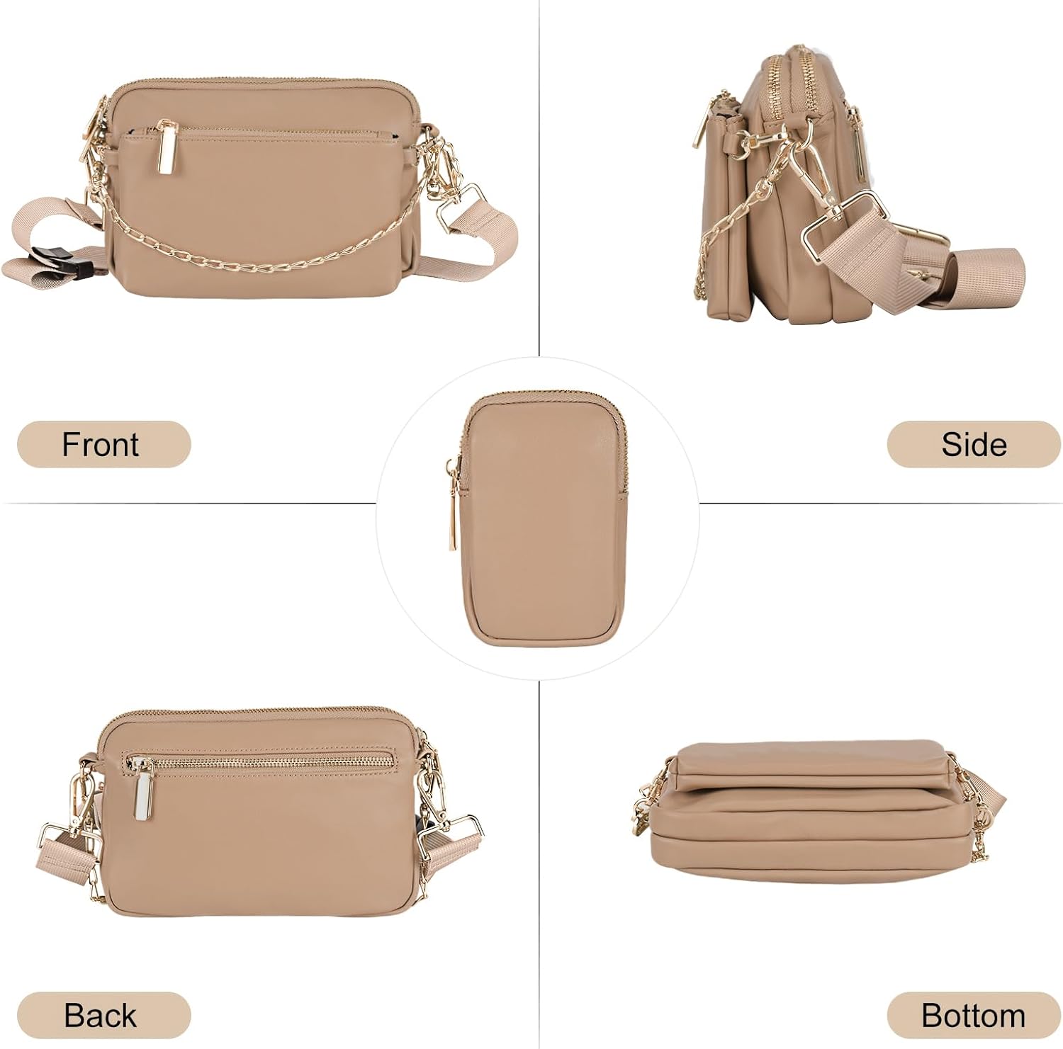 Small Crossbody Bags for Women 3 in 1 Trendy Shoulder Fashion Designer Mini Cute Sling Chest Bag | Small, 3 in 1, Trendy, Fashion Designer, Mini, Cute