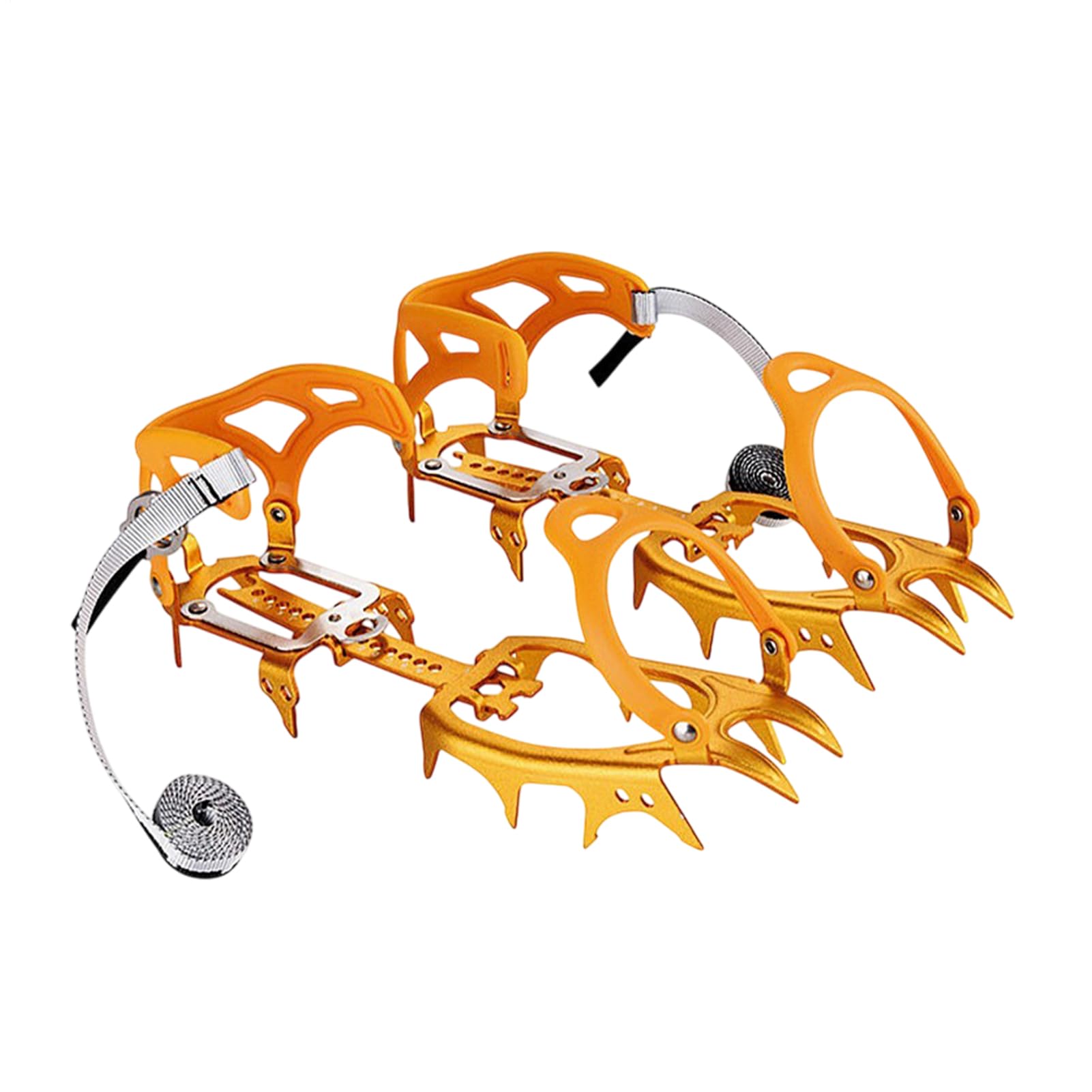 Kolce do lodów, narzędzie do ciągnięcia z 14 pazurami, antypoślizgowe, do wspinaczki na lodzie, dla mężczyzn, kobiet, pieszych wędrówek, chodzenia na świeżym powietrzu
