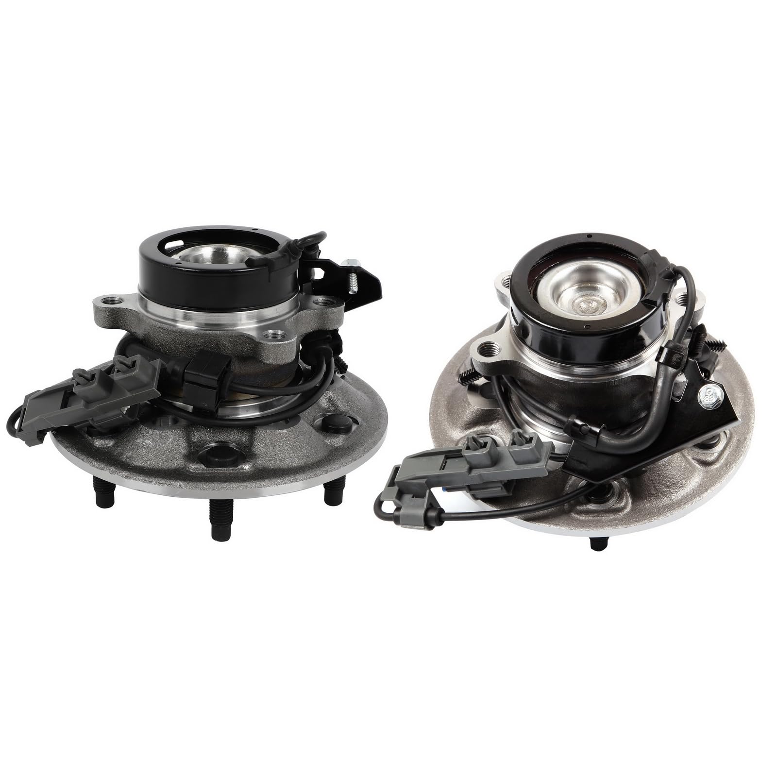 ECCPP for Pair of 2 New Complete Front Wheel Hub w/ABS for 2004-2008 Chevy