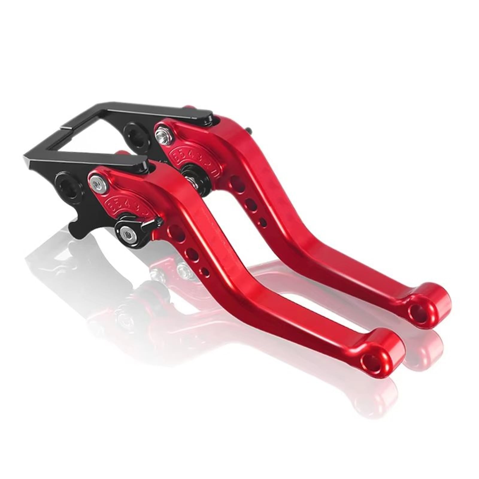 BeiZhengbhD Clutch Lever Handlebar 2024 Brake Clutch Lever for GSR750 for GSXS750 2011-2018 for GSR600 2006-2011 Motorcycle Adjustable CNC Handle for Gsr750(Red)