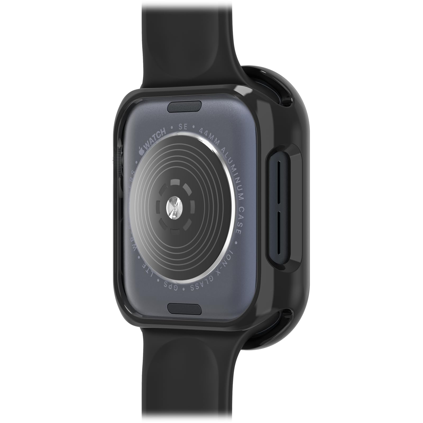 Watch Bumper OtterBox do Apple Watch Series SE (2nd/1st gen)/6/5/4-44mm, odporne na wstrząsy, odporne na upadki, smukłe etui ochronne na zegarek Apple Watch, chroni wyświetlacz i krawędzie, Czarne