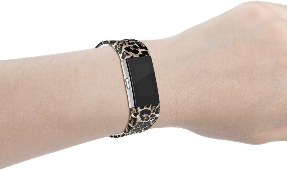 RedTaro Bands Compatible for Fitbit Charge 2, Replacement Accessory Wristbands Animal Print
