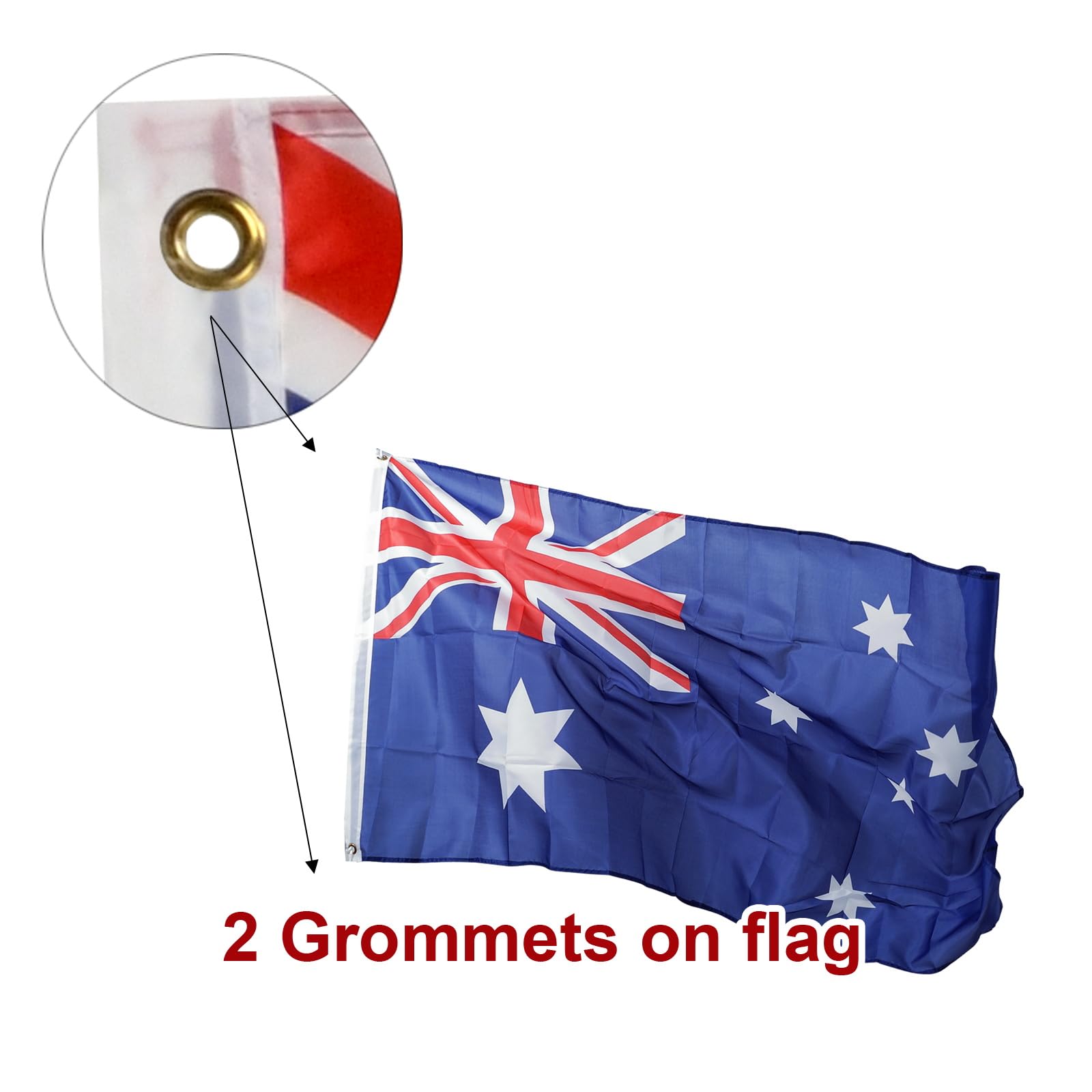 2X Eureka Stockade Flag Southern Cross 90x150X cm 3x5 Feet Australia