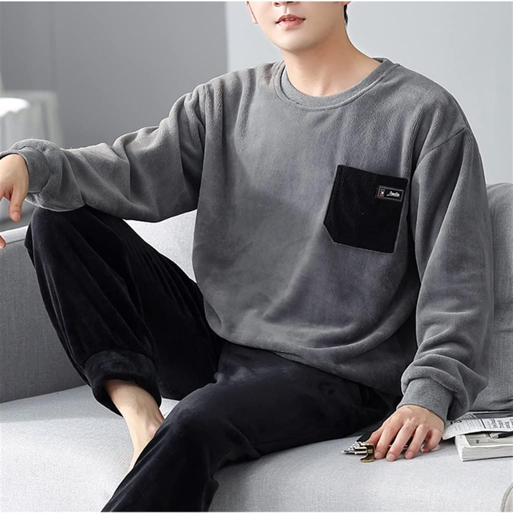 Winter Thickening a Fleece Men's Autumn and Flannel Warm can be Worn Outside the Home Clothes