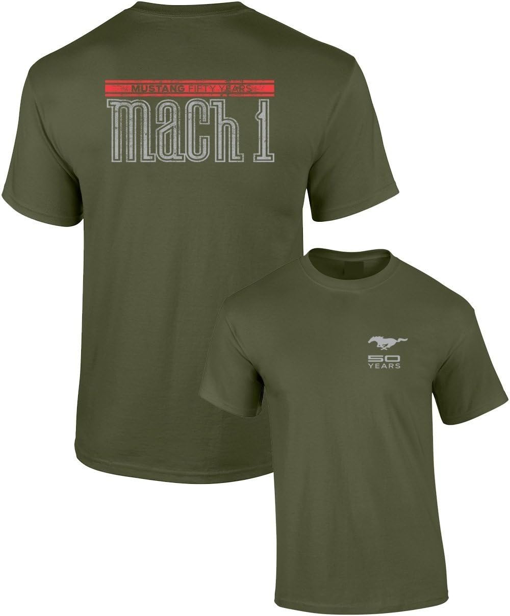 Ford T-Shirt Mustang MACH 1 Pony Front and Back TEE