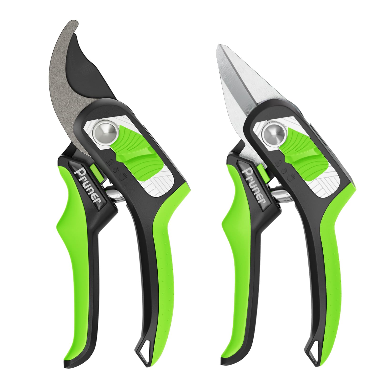 AIRAJ Garden Secateurs Set, Two-Piece Pruning Shears Set, SK-5 Blades
