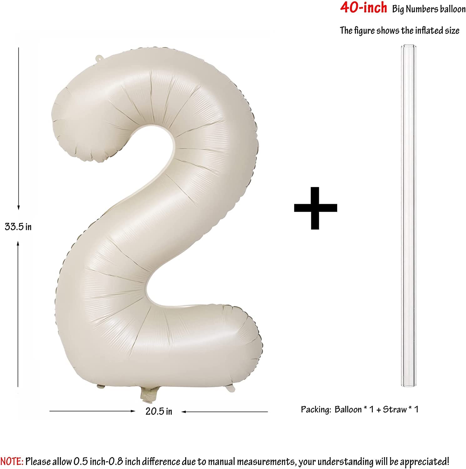 Red 0 balloon 40 Inch Giant Helium Foil Number 0 to 9 Red Balloon Birthday Wedding Party Digital Decorations (Number 0) — view 502