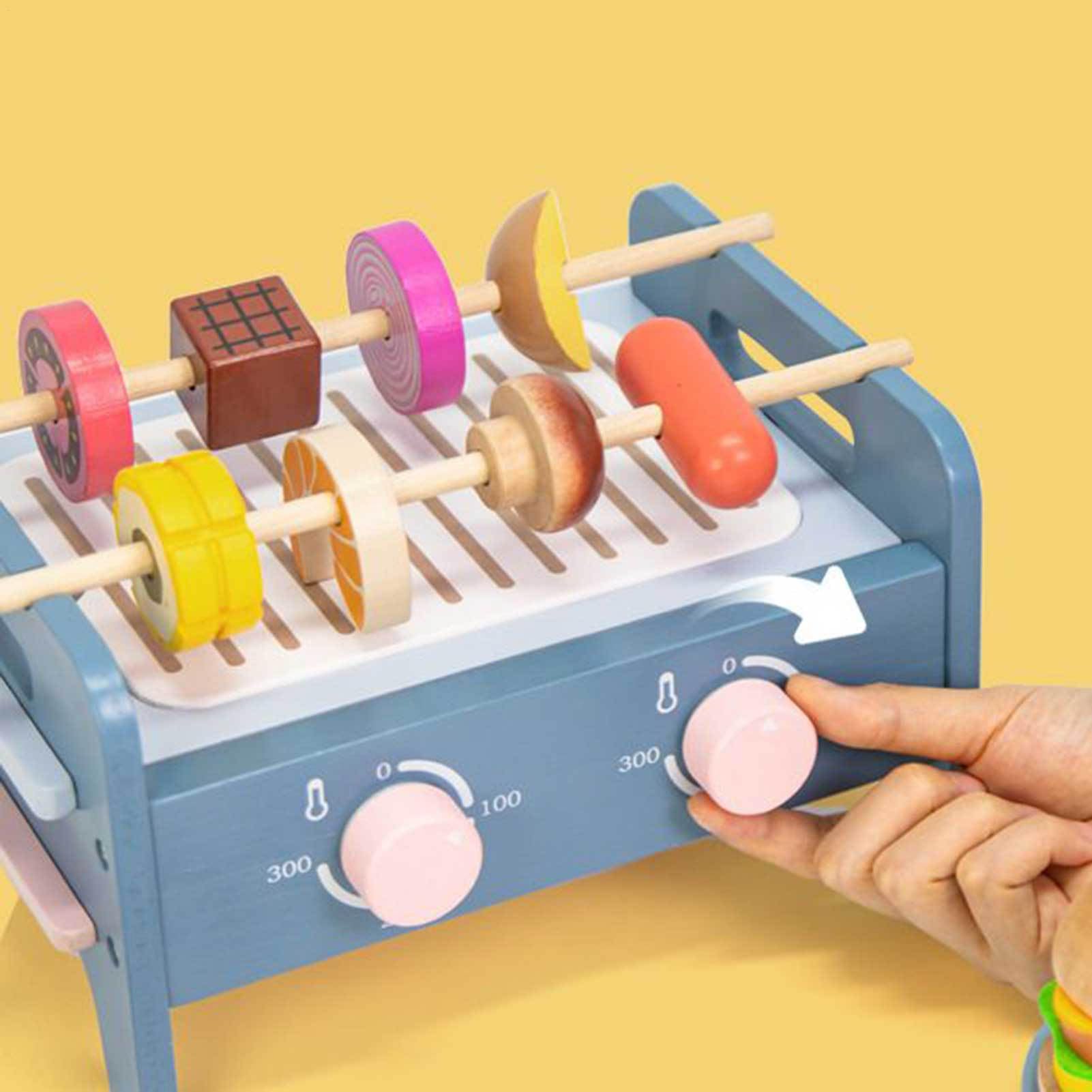 Griglia Giocattoli Cucina Interattivi | Educativo per Libero Domestico Bambini 1-3 Anni Sviluppo Abilità Coordinazione Occhio-Mano