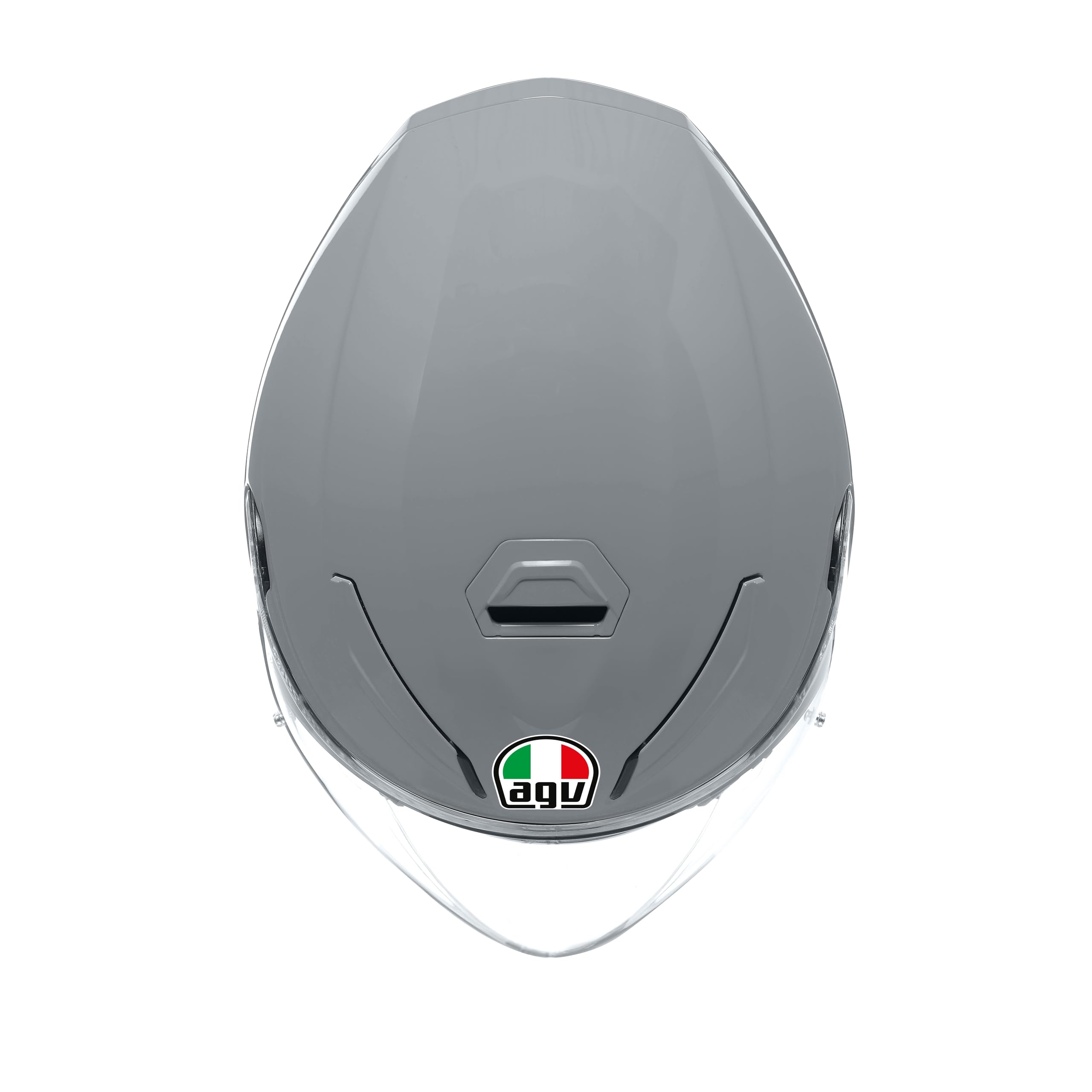 AGV - K5 JET EVO E2206, Casco da Moto Jet Unisex, Casco Moto Open Face in Fibra di Carbonio e di Vetro, con Visiera Antigraffio e Anti-UV, Nardo Grey, M