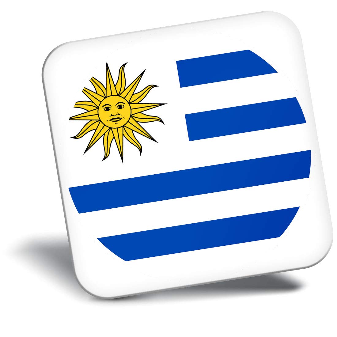 Destination Vinyl Ltd Fridge Magnet - America Montevideo Flag Uruguay 9164