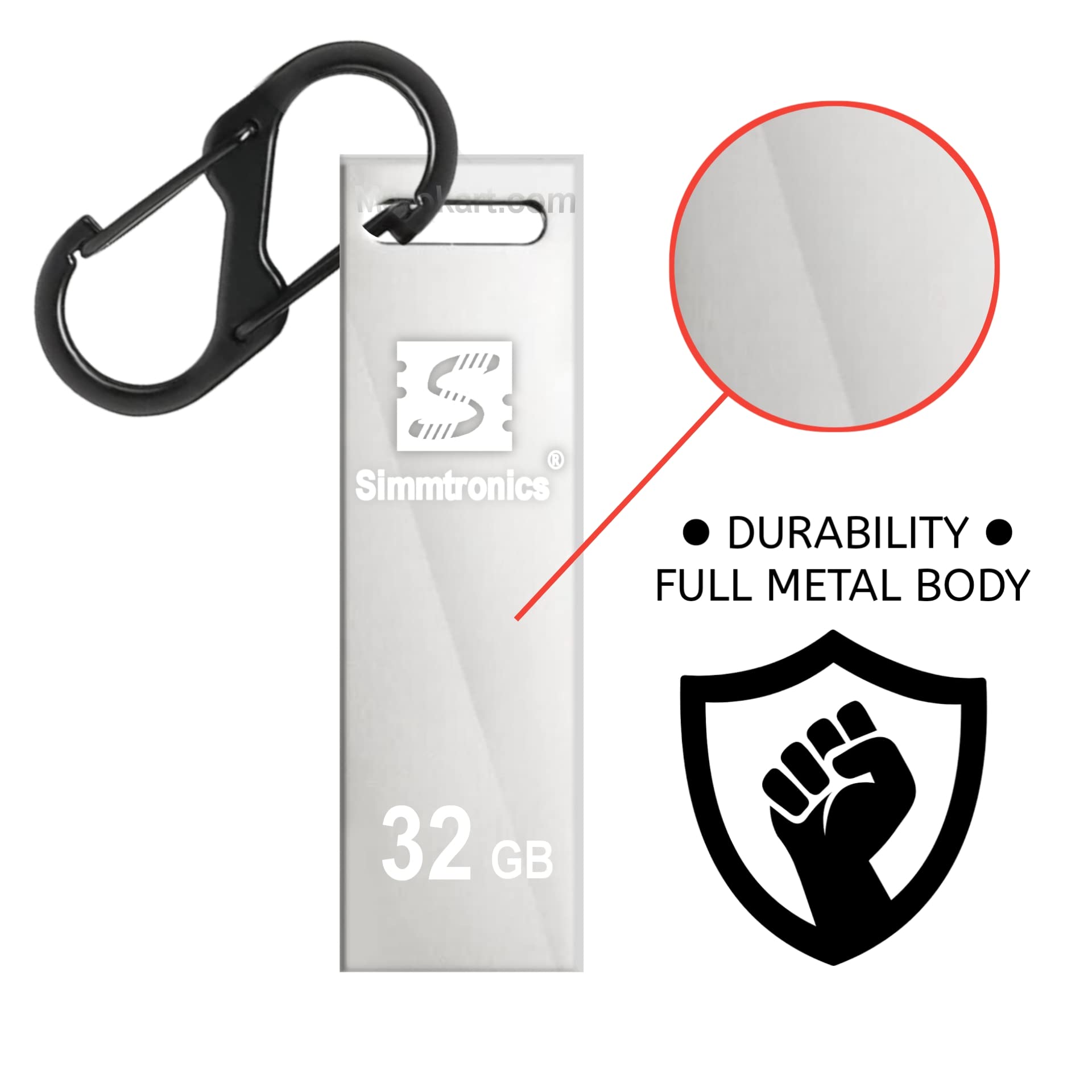 Simmtronics 32GB Metal Pendrive - Fast & Durable -7
