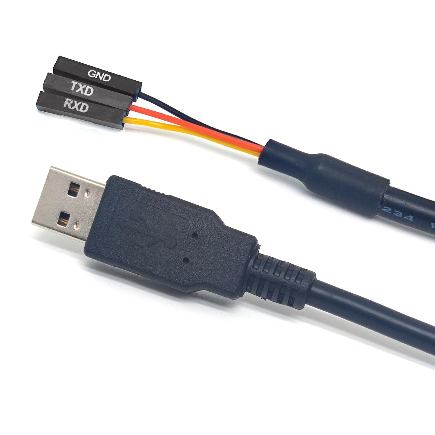 Xiusiyt USB UART TTL 3V3 Compatible Cable TTL-232R-RPi for Raspberry Pi SBC MCU PLC CPU Industrial PC 3 Pin TX RX GND Cable, 1.8M/ 6FT