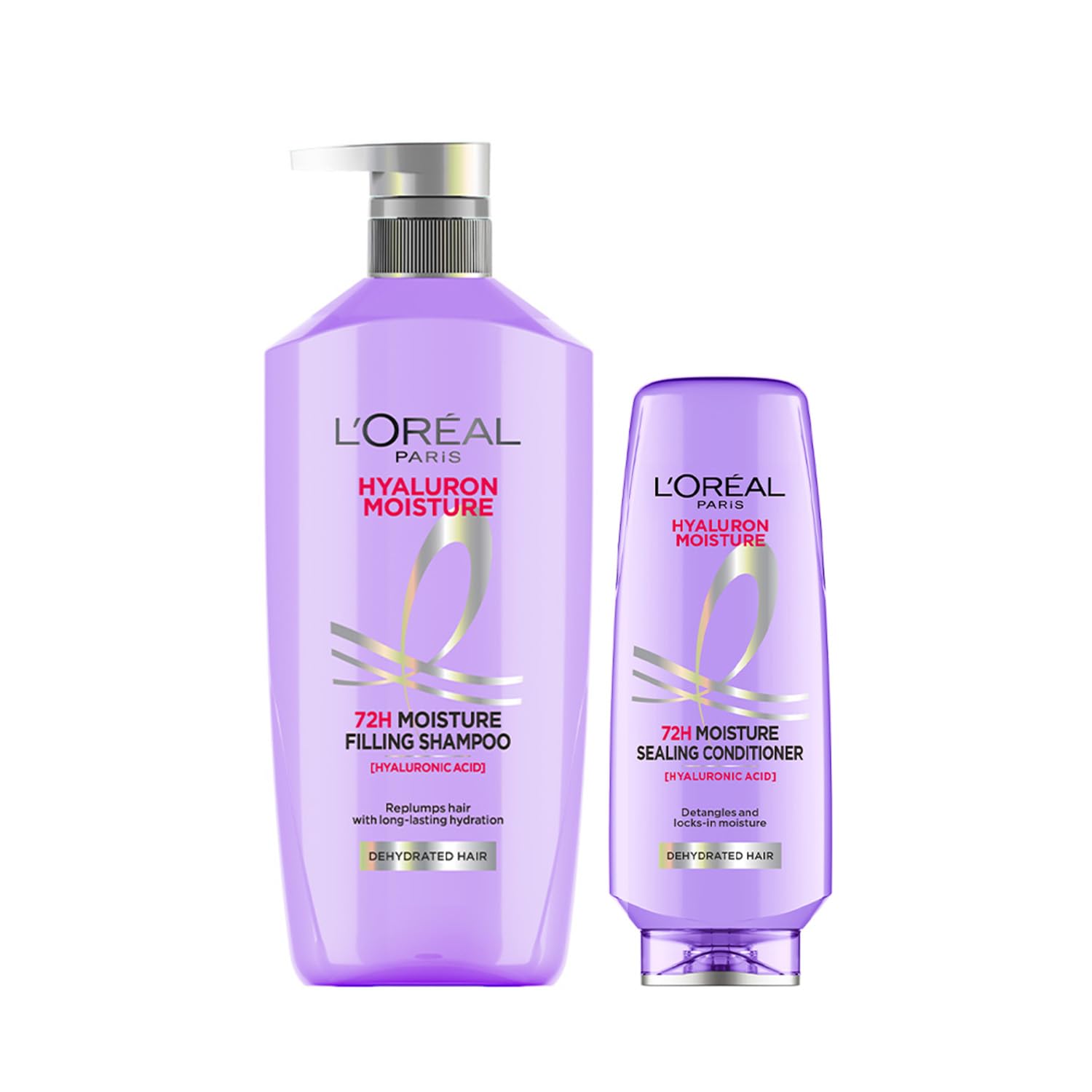 L'Oreal Paris Hyaluron Moisture 72H Moisture Filling Shampoo | With Hyaluronic Acid | For Dry & Dehydrated Hair 650ml + Hyaluron Moisture 72H Moisture Sealing Conditioner 180 mL, (Pack of 2)-picture-10