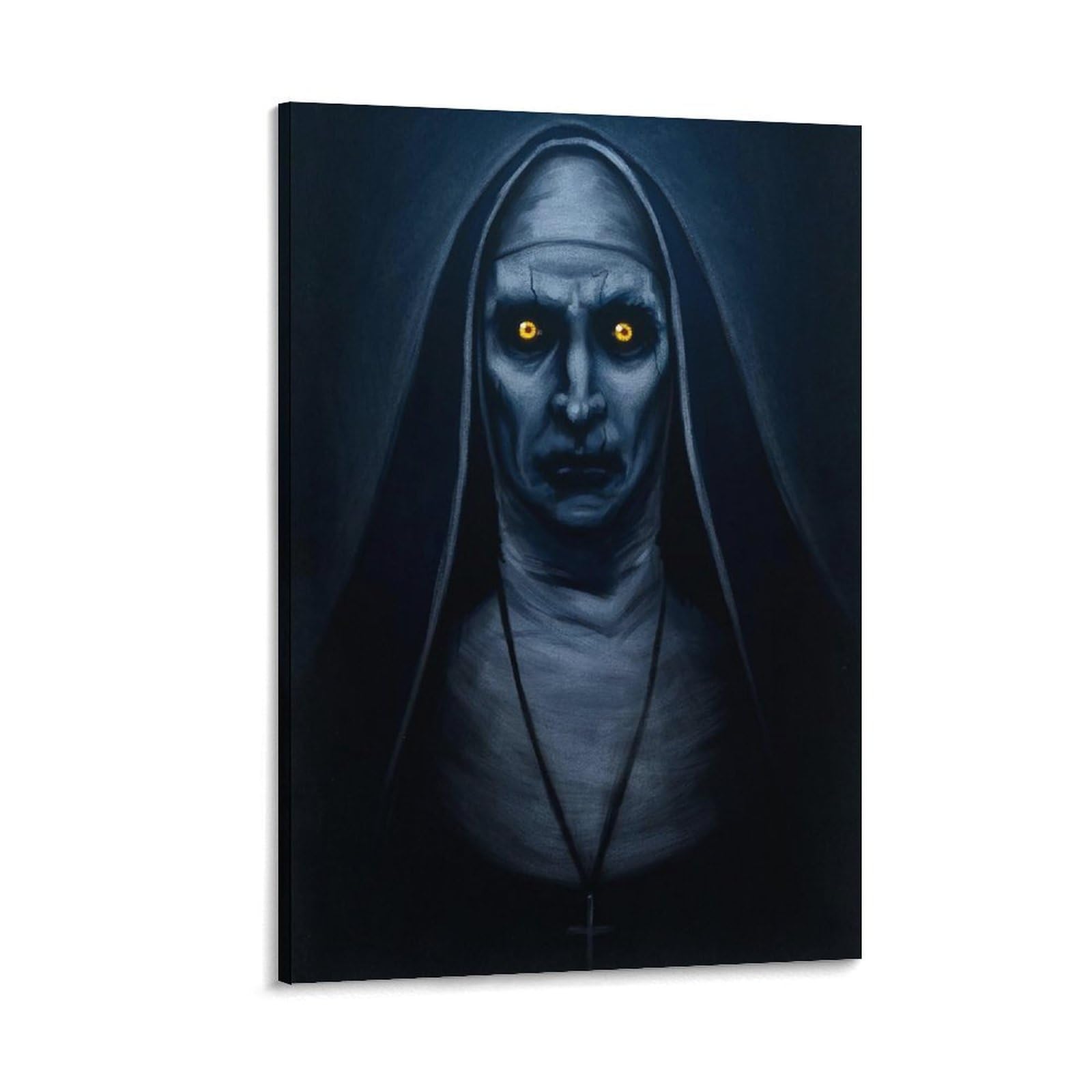 The Conjuring Mystery Nun Horror Movie Poster Canvas Wall Art Room Aesthetics HD Modern Decorative Painting For Teens Bedroom Liveroom Dorm Deco 16x24inch(40x60cm)