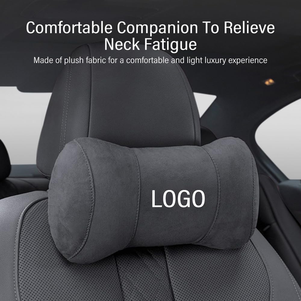 NURCIX Auto Nackenkissen Autositz Kopf Nackenstütze Kopfstütze für Volvo XC60 XC40 XC90 S90 S60 Auto-Kissen zum Fahren Nackenschmerzlinderung Auto Decor Zubehör,Black Style