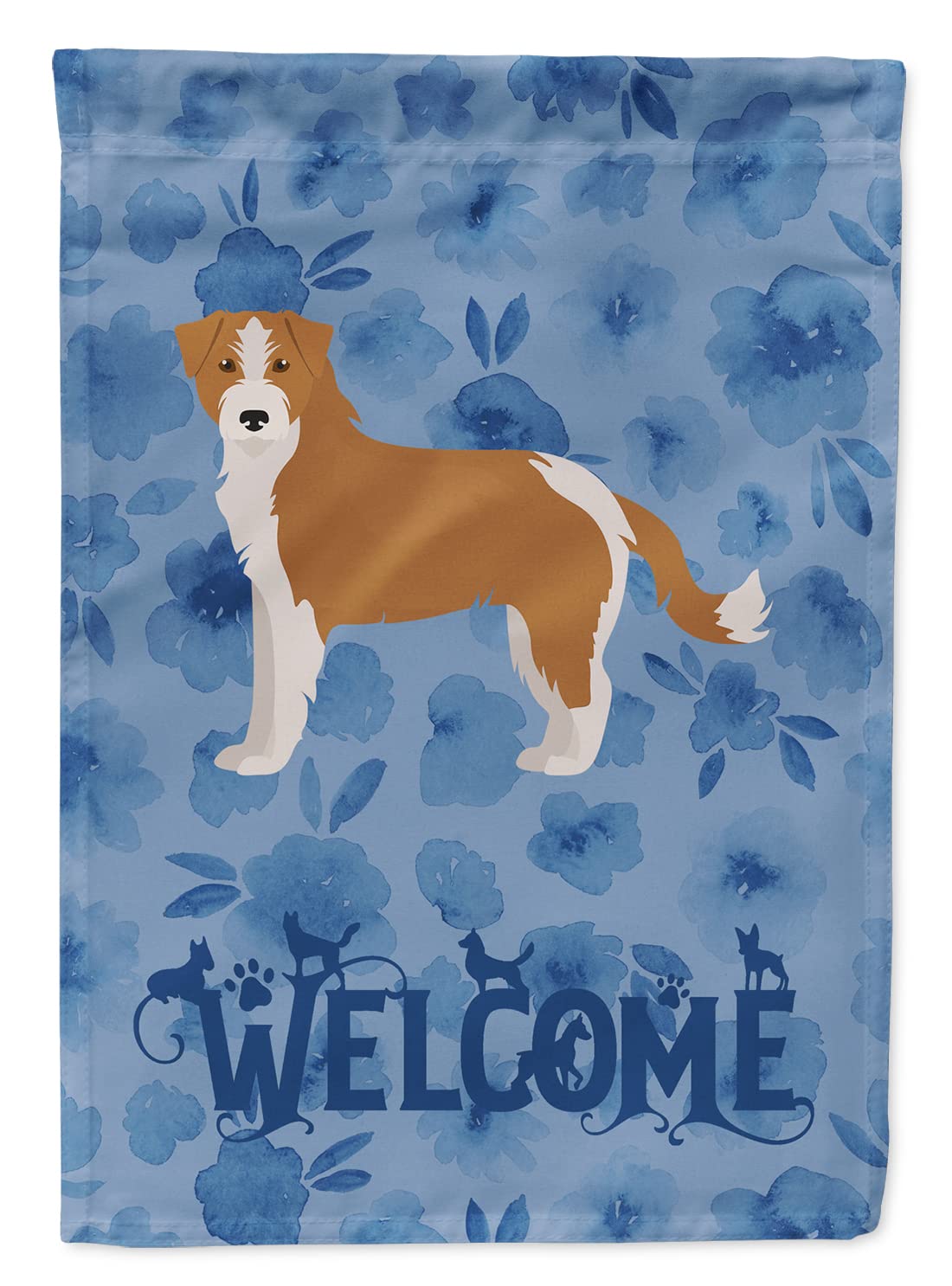 Drapeau Kromfohrlander pour remplacer votre décoration de jardin usée par une toile résistante